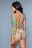 1996 Let Me Love You Bodysuit Rainbow