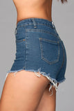 J12BL Zip Me Up Denim Shorts