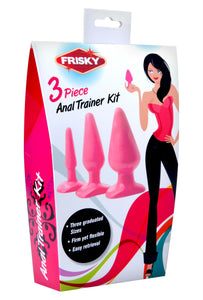 Pink Anal Plug 3 Piece Kit