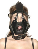 Strict Leather Premium Muzzle with Open Mouth Gag