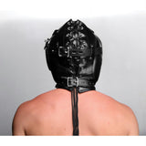 Sensory Deprivation Hood with Open Mouth Gag