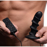 Ascend Silicone Swirl P-Spot Stimulator with Remote