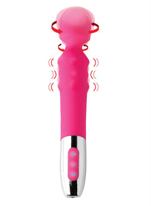 Empowered 10x Rotating Silicone Wand with Massage Beads