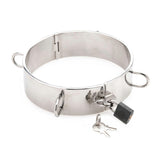 Stainless Steel Locking Bondage Collar