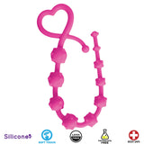 Hearts n Studs Silicone Anal Beads