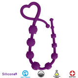 Hearts n Studs Silicone Anal Beads