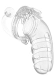 Clear Chastity Cock Cage with Plug